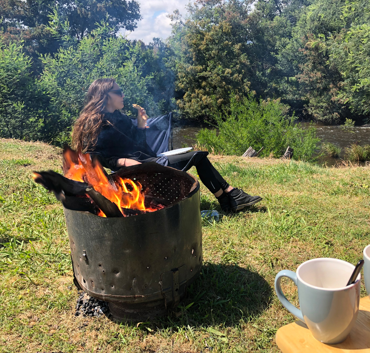 Woodsnapper camp fire